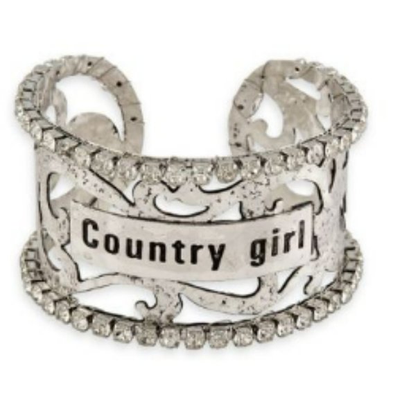 Country Girl Silver Cuff Bracelet - Picture 3 of 3